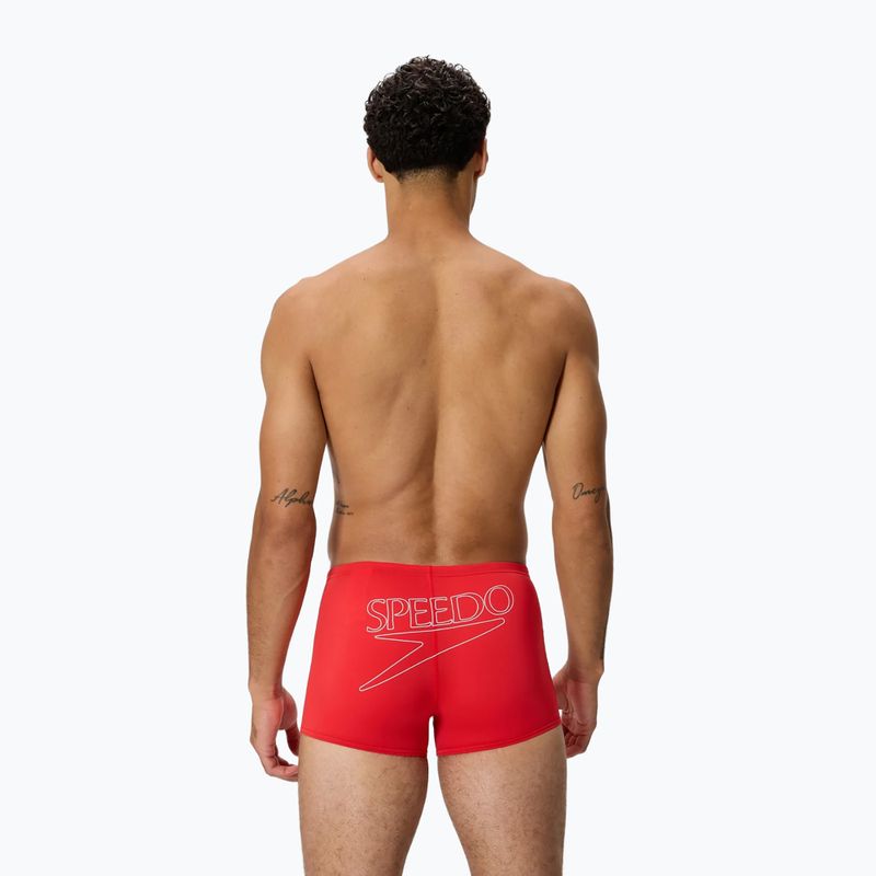 Herren-Badeboxershorts Speedo Endurance+ Logo Aquashort high risk red 2