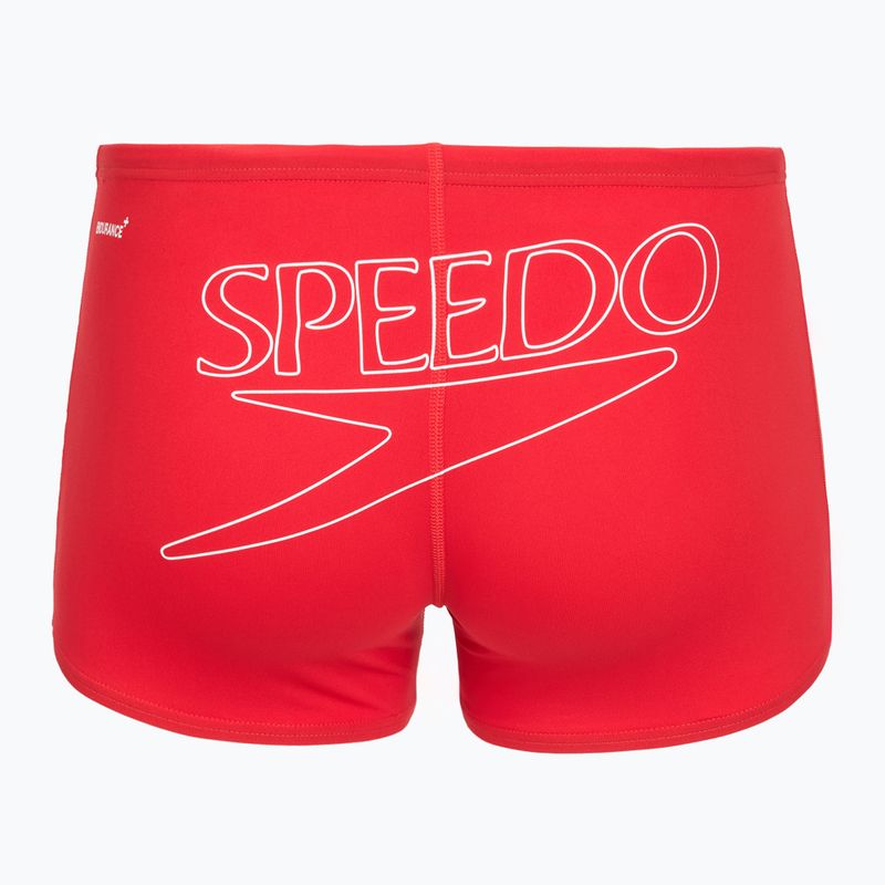 Herren-Badeboxershorts Speedo Endurance+ Logo Aquashort high risk red 2