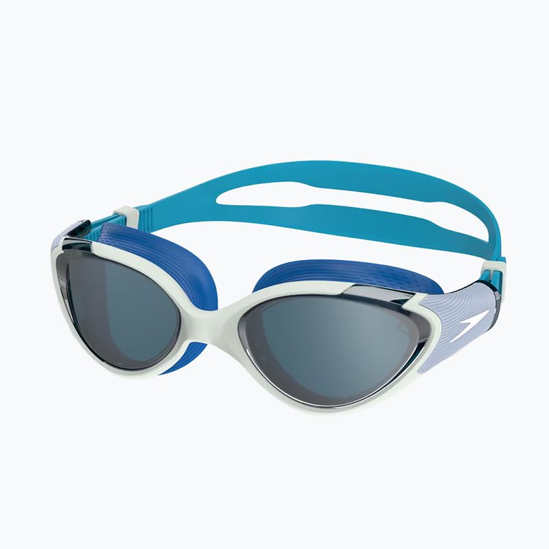 Damen-Schwimmbrille Speedo Biofuse 2.0 Mirror light honeydew/cobalt/silver mirror