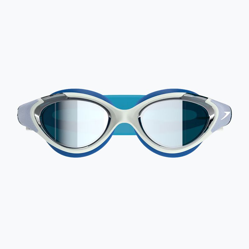 Damen-Schwimmbrille Speedo Biofuse 2.0 Mirror light honeydew/cobalt/silver mirror 2