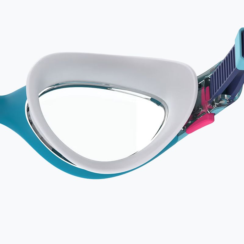 Damen-Schwimmbrille Speedo Biofuse 2.0 Mayan Blue/Clear 4