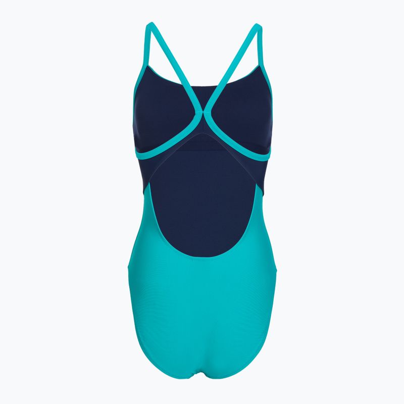 Damen-Badeanzug Speedo Solid Racerback Peacock Teal/Peacoat 2