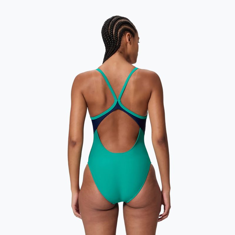 Damen-Badeanzug Speedo Solid Racerback Peacock Teal/Peacoat 2