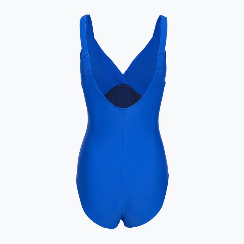Damen-Einteiler Badeanzug Speedo Shaping Cross Knot deep sapphire 2
