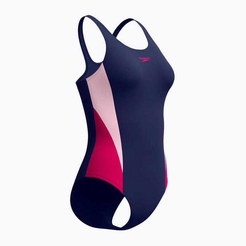 Damen-Einteiler Badeanzug Speedo Colourblock 2.0 peacoat/pink 8