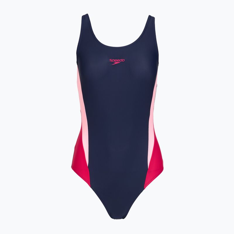 Damen-Einteiler Badeanzug Speedo Colourblock 2.0 peacoat/pink 6