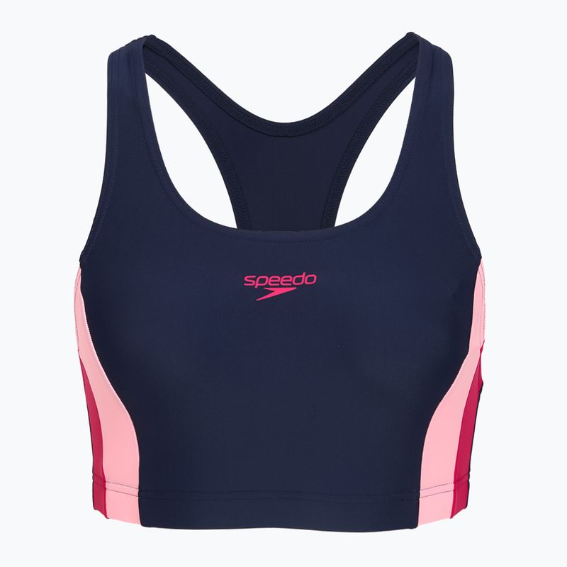 Damen-Einteiler Badeanzug Speedo Colourblock Splice 2.0 peacoat/pink 3
