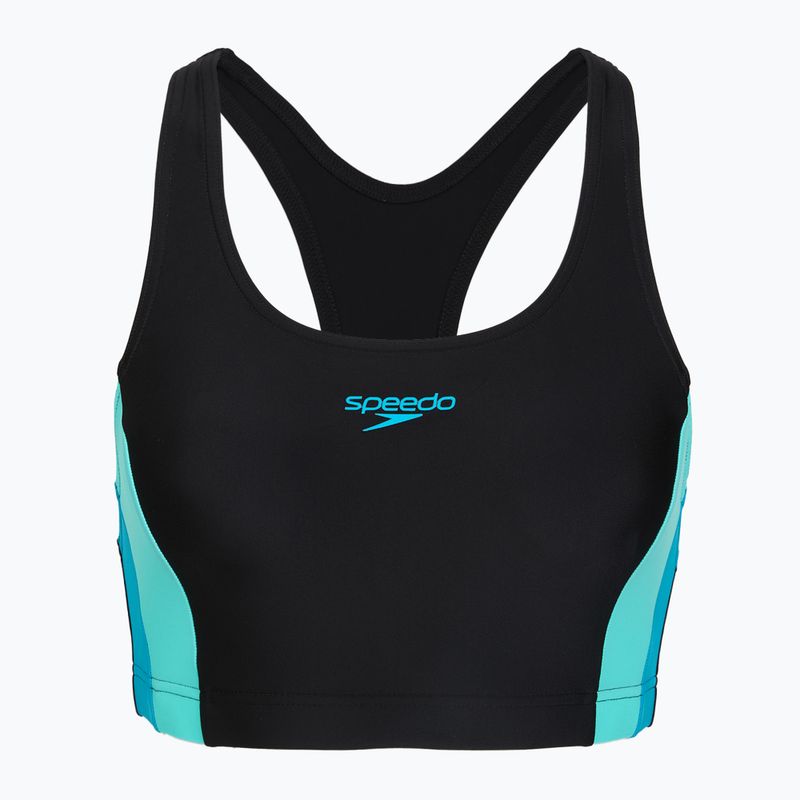 Damen-Einteiler Badeanzug Speedo Colourblock Splice 2.0 anthracite/mayanblue 3