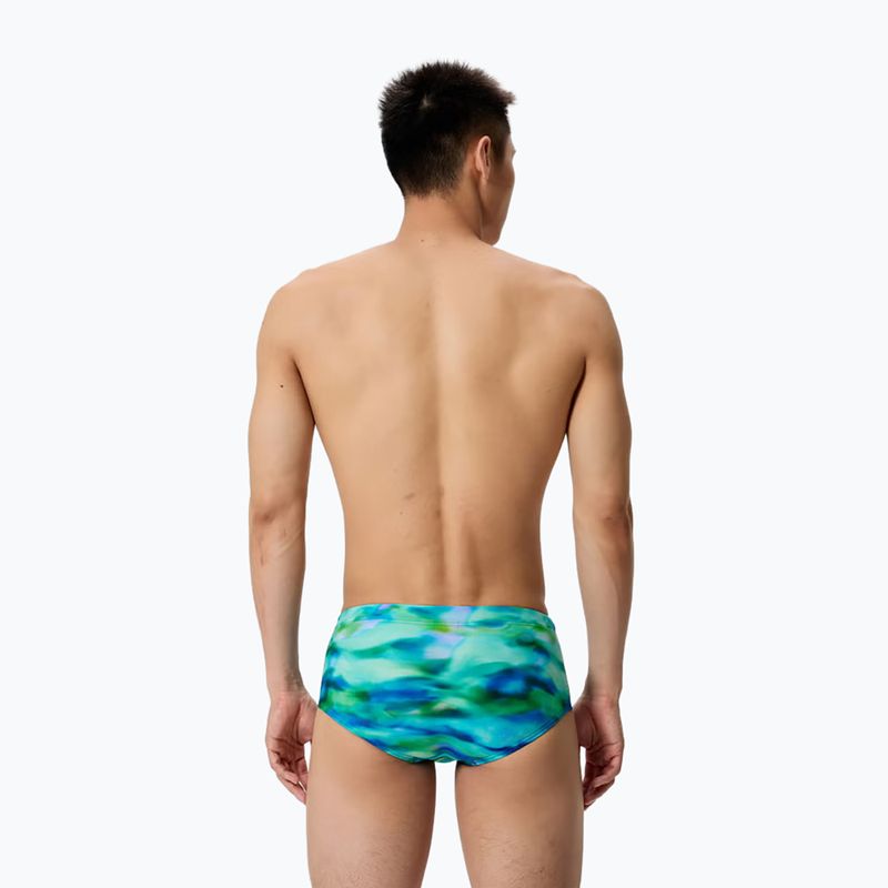 Herren Badeboxer Speedo Printed 13.5 cm Brief sunset grove/green 2