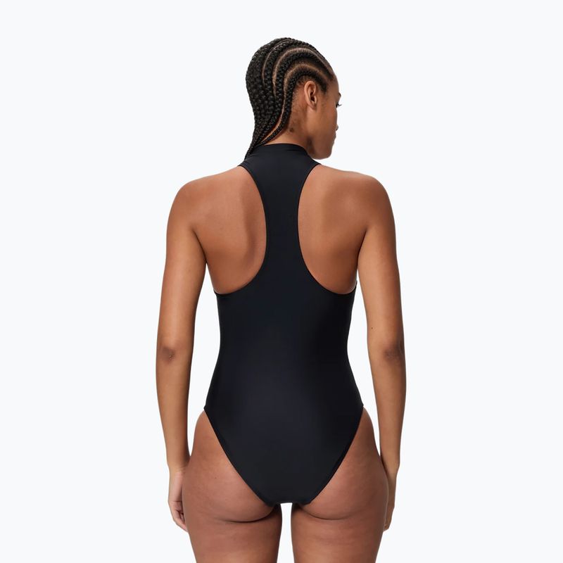 Damen Badeanzug Speedo Ocean Flex Zip black/pale clover 2
