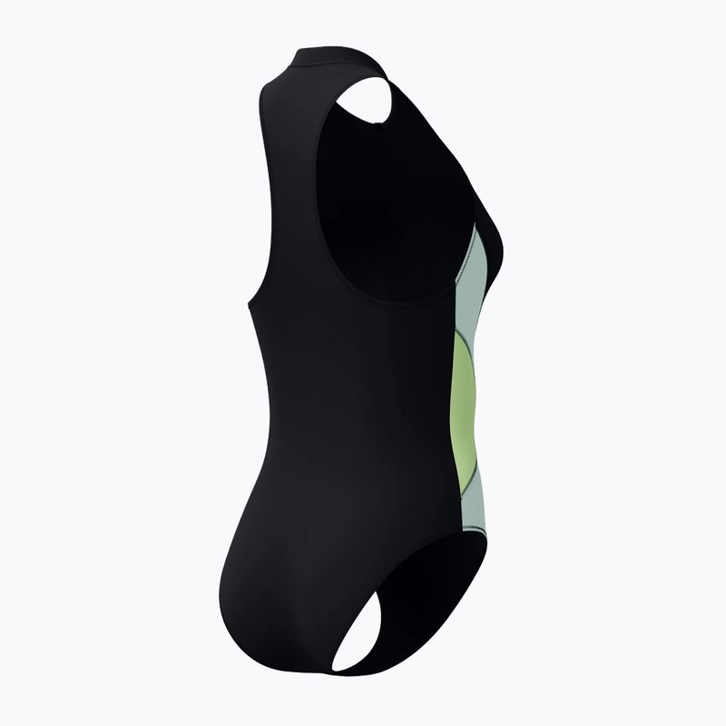 Damen Badeanzug Speedo Ocean Flex Zip black/pale clover 7