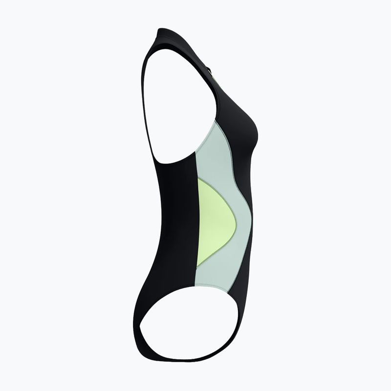 Damen Badeanzug Speedo Ocean Flex Zip black/pale clover 9