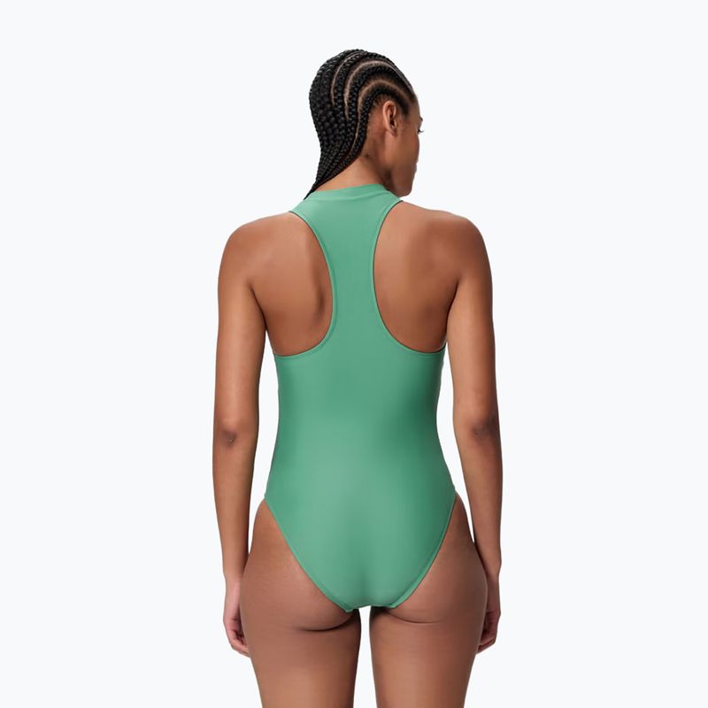 Damen-Badeanzug Speedo Ocean Flex Zip fortune green/pale clover 2