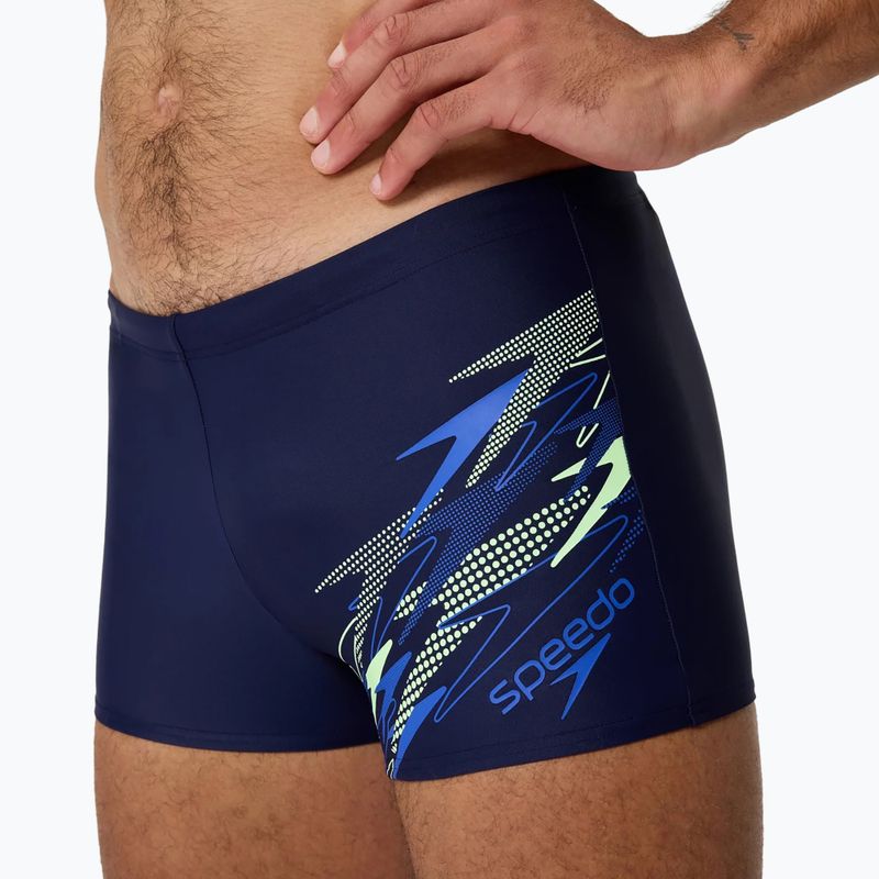 Herren-Badeboxershorts Speedo Medley Logo Aquashort peacoat/deep sapphire 6