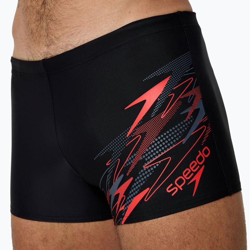 Herren-Badeboxershorts Speedo Medley Logo Aquashort anthracite/hrr 5