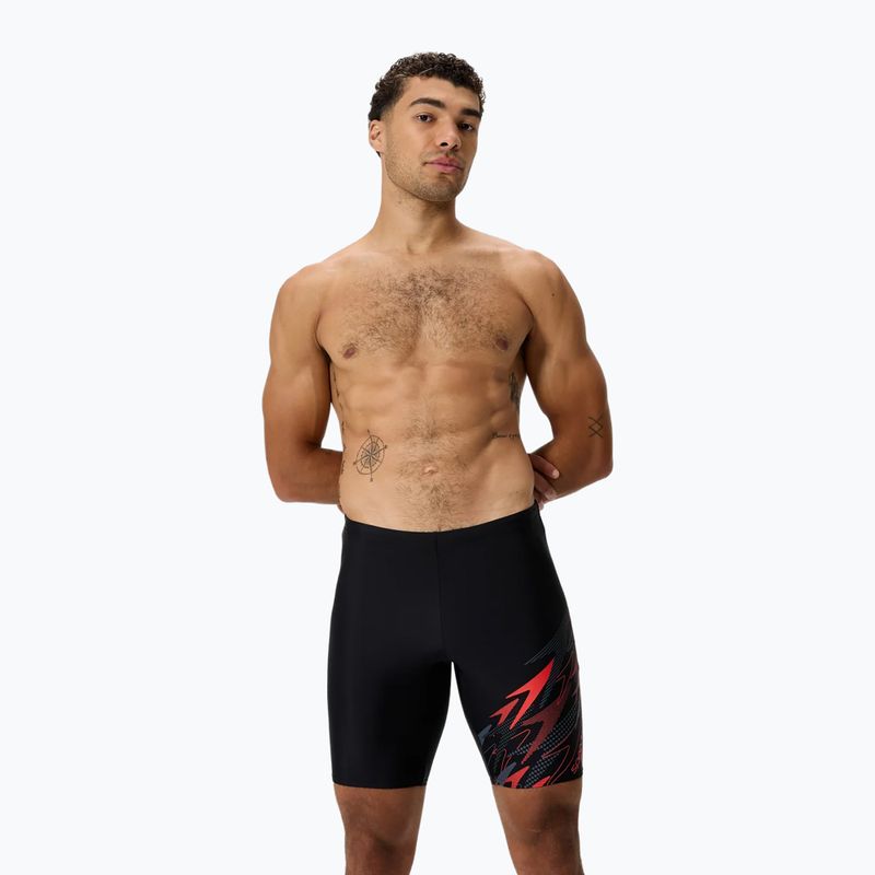 Jammer-Badehose für Herren Speedo Medley Logo Jammer anthracite/hrr 2