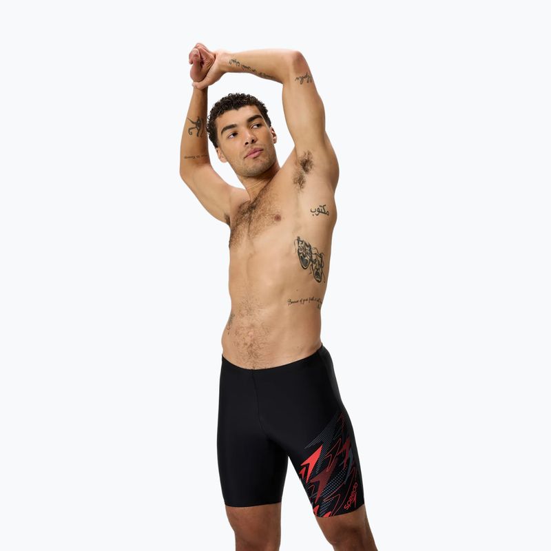 Jammer-Badehose für Herren Speedo Medley Logo Jammer anthracite/hrr 4