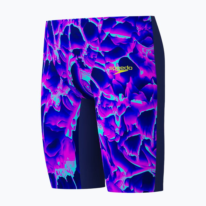 Schwimm-Jammer für Kinder Speedo Fastskin Endurance+ Max High Waisted Jammer cave current/jelly 3