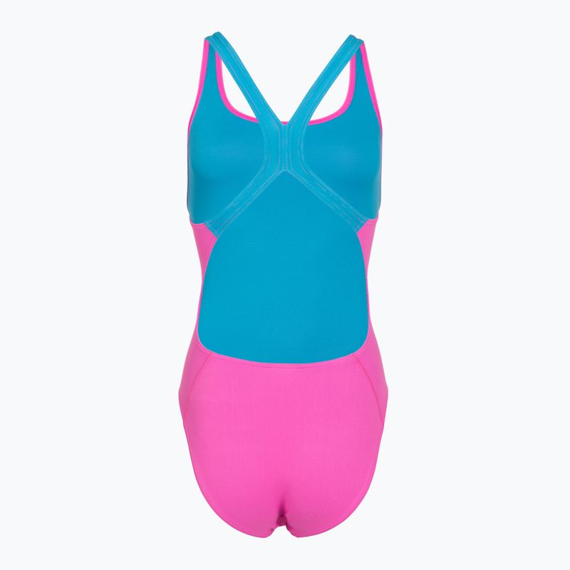 Damen-Badeanzug Speedo Solid Powerback neon flamingo 2