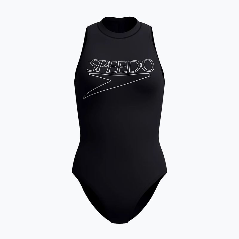 Damen-Einteiler Badeanzug Speedo Endurance+ Logo Hydrasuit anthracite 3