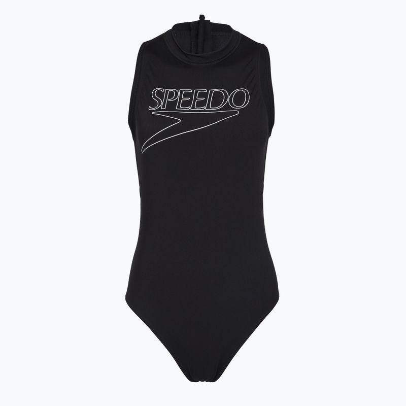 Damen-Einteiler Badeanzug Speedo Endurance+ Logo Hydrasuit anthracite 3