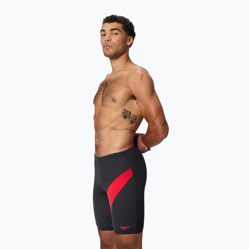 Herren-Schwimmjammer Speedo Hyperboom anthracite/high risk red 2