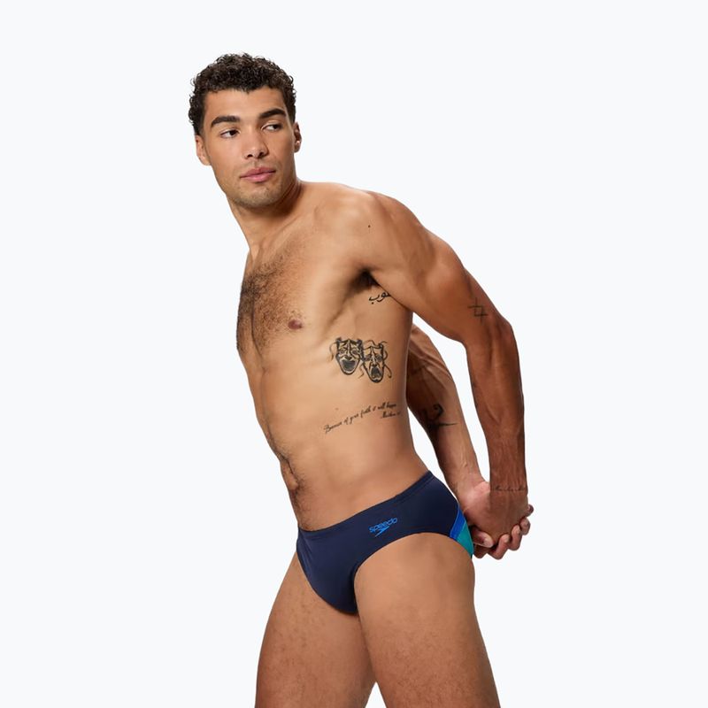 Herren-Badeslip Speedo Hyperboom Brief peacoat/deep sapphire 3