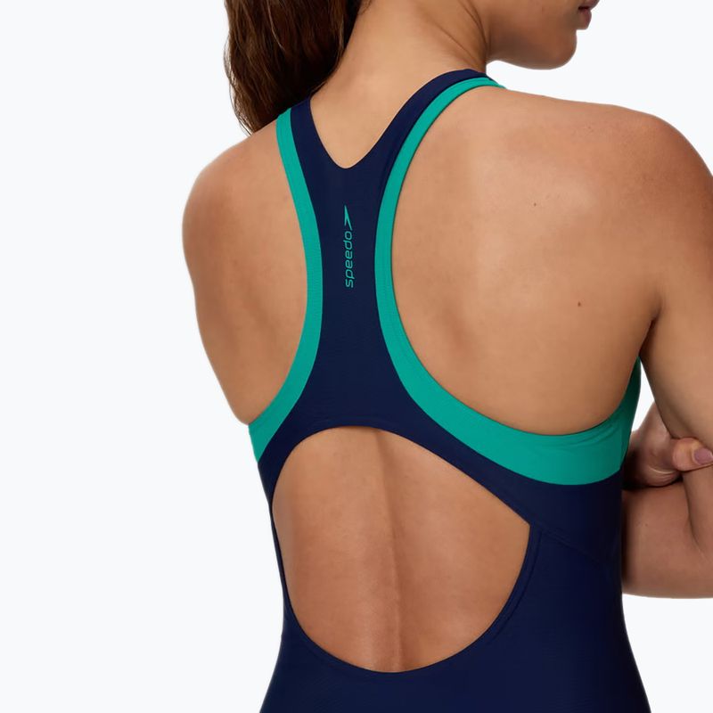Damen-Badeanzug Speedo Colorblock Racerback peacoat/peacock teal 4