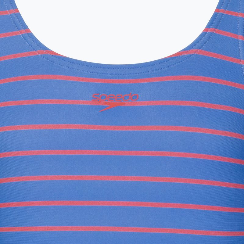 Kinder Badeanzug Speedo Stripe Print Medalist periwinkle blue 3