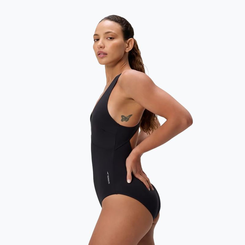 Einteiliger Damen-Badeanzug Speedo Sculpture Butterfly Back anthracite 3