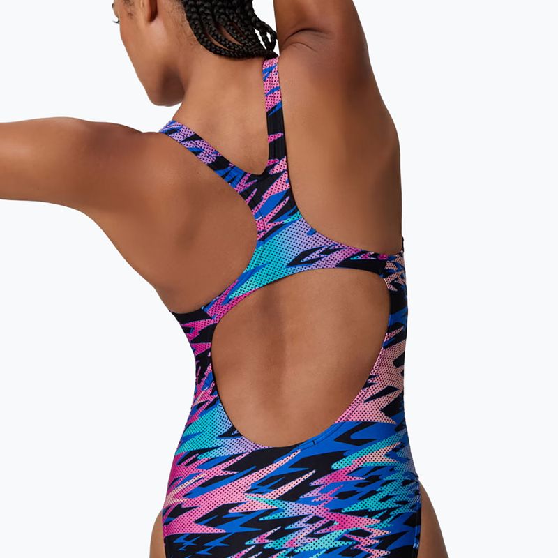 Damen-Badeanzug Speedo Hyperboom Print Medalist anthracite 5