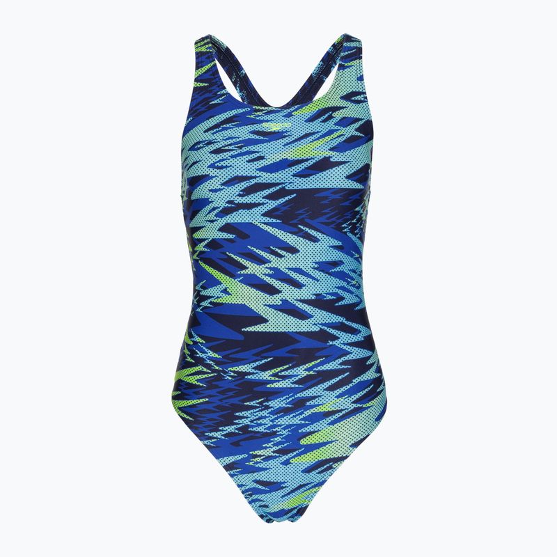 Damen-Einteiler Badeanzug Speedo Hyperboom Print Medalist peacoat 6