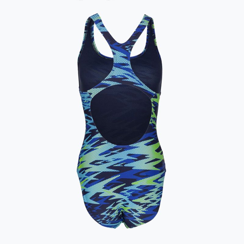 Damen-Einteiler Badeanzug Speedo Hyperboom Print Medalist peacoat 7