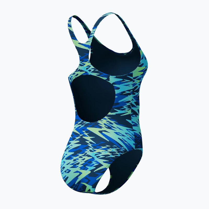 Damen-Einteiler Badeanzug Speedo Hyperboom Print Medalist peacoat 8