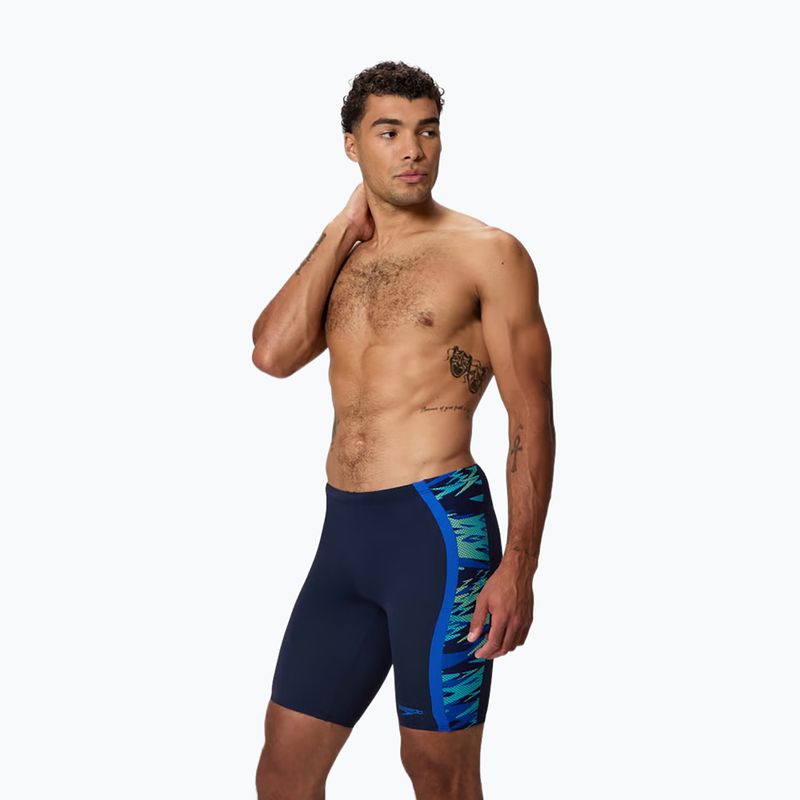 Herren Jammer Schwimmhose Speedo Hyper Boom splice peacoat/deep sapphire 3