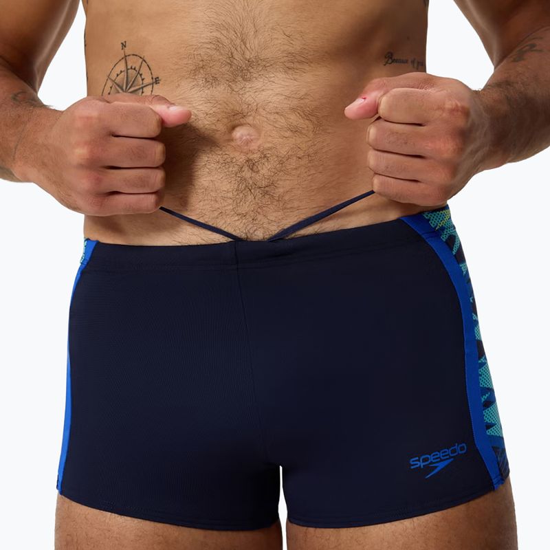 Badeboxer Speedo Hyperboom Splice Aquashort peacoat/deep sapphire 4