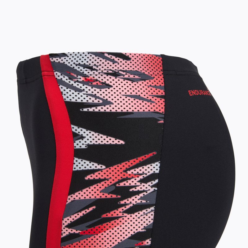 Badeboxer Speedo Hyperboom Splice Aquashort anthracite/high risk red 3