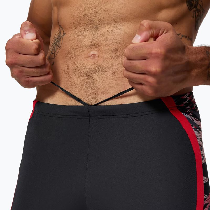 Herren-Schwimm-Jammer Speedo Hyper Boom Splice Mid anthracite/high risk red 4