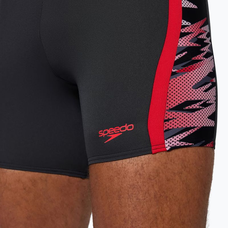 Herren-Schwimm-Jammer Speedo Hyper Boom Splice Mid anthracite/high risk red 5