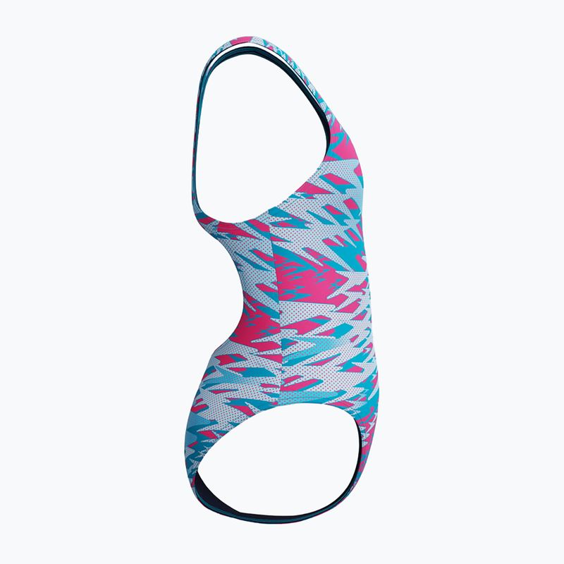 Einteiliger Kinder-Badeanzug Speedo Hyperboom Print Medalist margarita pink 4