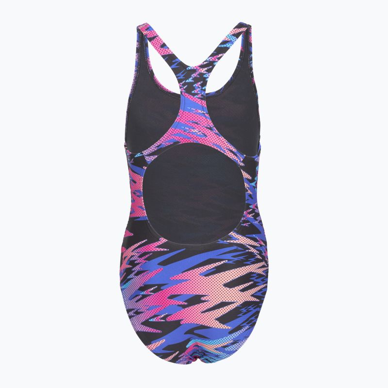 Kinder-Badeanzug Speedo Hyperboom Print Medalist anthracite 2