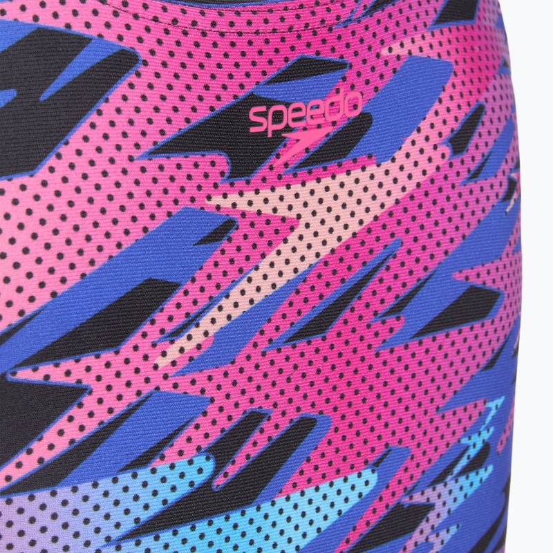 Kinder-Badeanzug Speedo Hyperboom Print Medalist anthracite 3