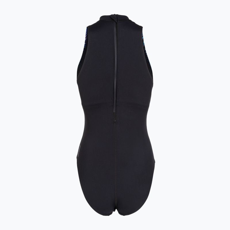 Damen-Einteiler Badeanzug Speedo Print Hydrasuit anthracite 2