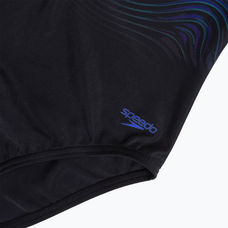 Damen-Einteiler Badeanzug Speedo Print Hydrasuit anthracite 3