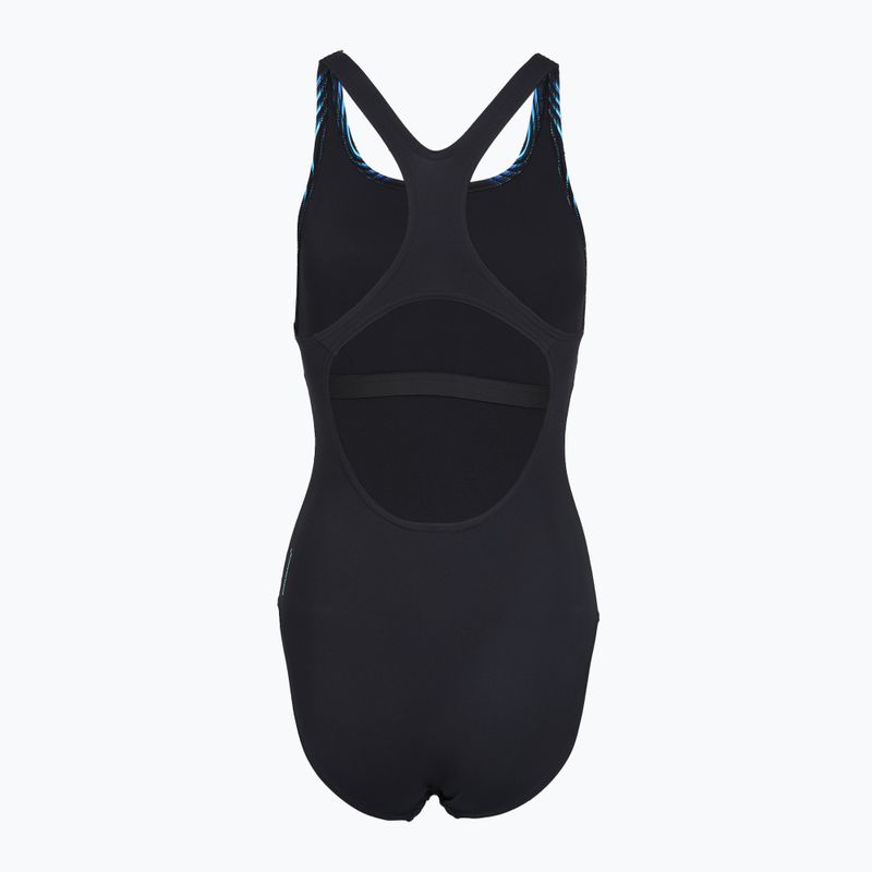 Damen-Einteiler Badeanzug Speedo Print Medalist anthracite 2