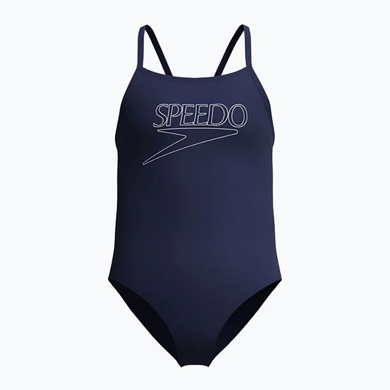 Kinder-Einteiler Badeanzug Speedo Endurance+ Logo Thinstrap Peacoat 5