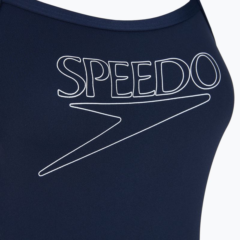 Kinder-Einteiler Badeanzug Speedo Endurance+ Logo Thinstrap Peacoat 3