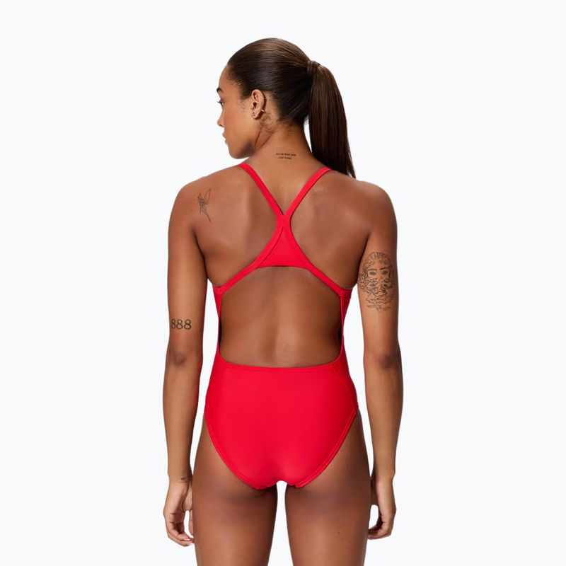 Damen-Badeanzug (Einteiler) Speedo Solid EnduraSoft Turnback team red 2