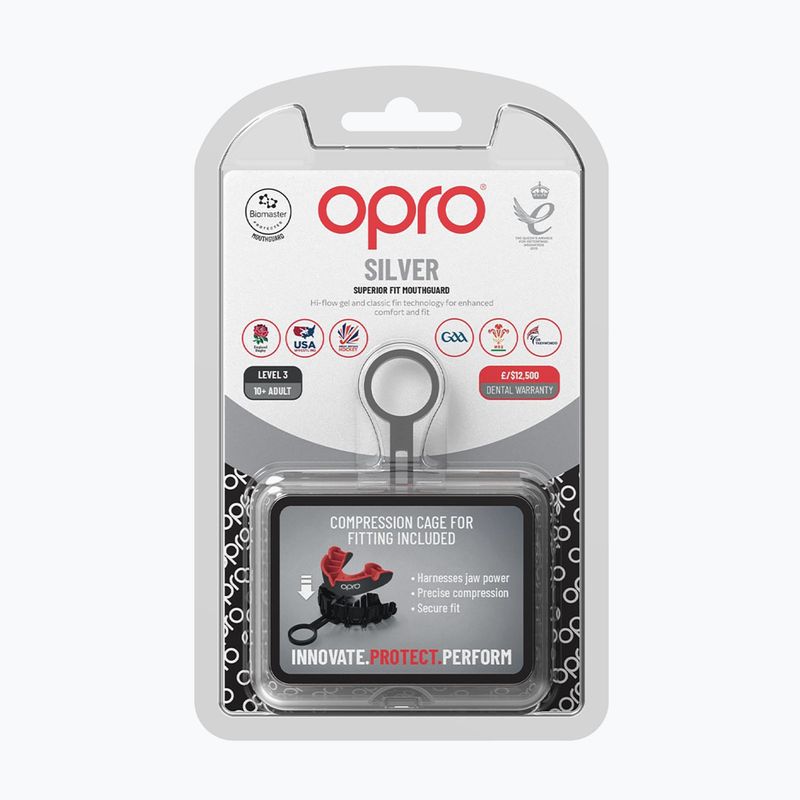 Mundschutz Opro Silver GEN4 black/red 2