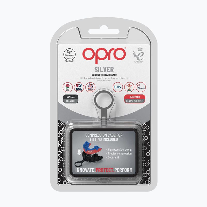 Mundschutz Opro UFC Silver red 2